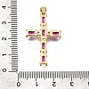 Brass Pave Cubic Zirconia Pendants CU-CBAE7DF-11G-D06-3
