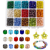 Glass Seed Beads SEED-PH0012-11-4mm-WH-1