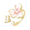 Barss Enamel Cuff Open Rings for Women KK-CBA1C83-01C-G-4