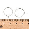 Brass Hoop Earring Findings KK-R112-038A-3