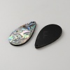 Natural Paua Shell/Abalone Shell Pendants SHEL-WH0008-09B-2