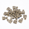 Tibetan Style Alloy Envelope Carved Heart and Word Made with Love Charms for Gift Making X-MLF0643Y-1