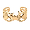 Ocean Theme 304 Stainless Steel Cuff Bangles for Women BJEW-Z171-01G-01-4