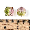 Two Tone Transparent Spray Painted Acrylic Beads ACRP-T005-26J-3