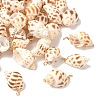 Natural Spiral Shell Pendants PALLOY-JF02949-1
