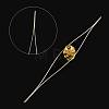 Iron Collapsible Big Eye Beading Needles ES001Y-S-57mm-01-1