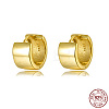 Real 18K Gold Plated 925 Sterling Silver Hoop Earrings MO1204-3-1