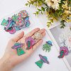 20Pcs 5 Style Alien Theme Colorful Acrylic Pendants FIND-CA0006-56-3