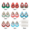 DIY Christmas Themed Earring Making Kits DIY-SC0014-34P-2