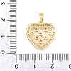 Brass Micro Pave Clear Cubic Zirconia Pendants CU-CBA9B49-01C-G-3