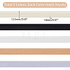 AHADERMAKER 30M 5 Colors Polyester Cord-Edge Piping Satin Trim OCOR-GA0001-74-2