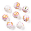 Handmade Printed Porcelain Beads LS-X-PORC-Q199-8mm-02-1