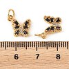 SHEGRACE Brass Micro Pave Cubic Zirconia Charms XGRQ5K654-628G-H-3