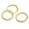 Synthetic Citrine Beaded Stretch Bracelets BJEW-Q692-48B-2