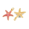 Brass Enamel Pendants KK-CBAEBFB-14G-2