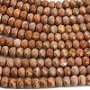Natural Orange Sesame Jasper Beads Strands G-Z111-A41-4