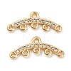 Brass Micro Cubic Zirconia Chandelier Components Links X-KK-Q789-46G-1