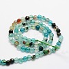 Faceted Natural Agate Round Beads Strands X-G-E318C-4mm-10-2