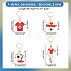 Alloy Enamel Pendant Locking Stitch Markers HJEW-AB00172-2