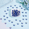 Handmade Polymer Clay Rhinestone European Large Hole Beads with Silver Color Plated Brass Cores FPDL-PA0001-02C-4