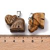 Natural Picture Jasper Pendants G-B127-05P-09-4