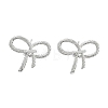 Bowknot Brass Stud Earrings EJEW-Q811-22P-1