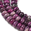 Natural Map Stone/Picasso Stone/Picasso Jasper Beads Strands G-A280-A12-01-4