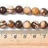 Natural Australian Agate Round Bead Strands G-M272-02-8mm-6