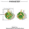 304 Stainless Steel Cat Eye Cube Charms STAS-OY008-93G-2