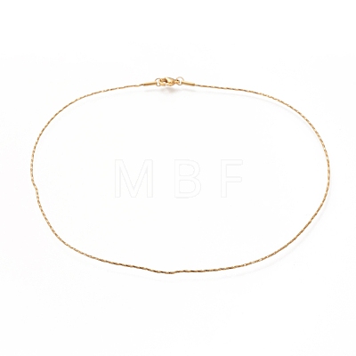 304 Stainless Steel Twist Snake Chain Necklaces NJEW-I238-08G-1