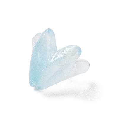 Transparent Glass Beads Caps GLAA-A011-09A-1