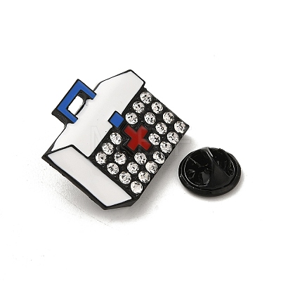 Black Alloy Brooches JEWB-S014-02E-1