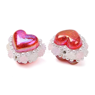 Rwsin & ABS Imitation Pearl & Polymer Clay Beads RE-CBA1913-01F-1