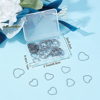 60Pcs 3 Style 304 Stainless Steel Linking Ring STAS-SC0004-19-1