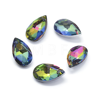 Faceted Glass Pendants GLAA-F069-S-1