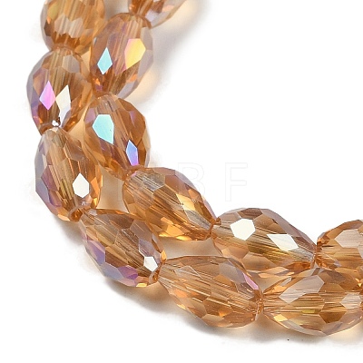Transparent Electroplate Glass Beads Strands LS-EGLA-N013-T4mm-B21-1