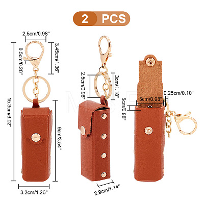 PU Leather Lipstick Storage Bags AJEW-WH0270-45E-1