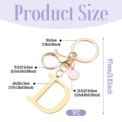 Stainless Steel Keychains KEYC-TAC0035-004D-G-1