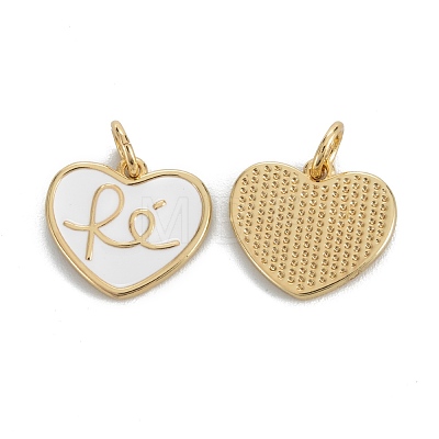 Brass Enamel Charms KK-G399-10-1