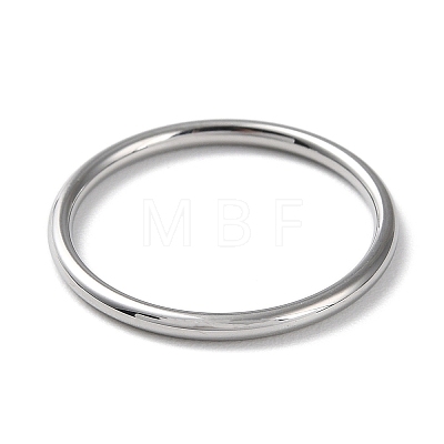 304 Stainless Steel Simple Plain Band Finger Ring for Women Men RJEW-F152-04P-1