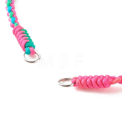 Braided Nylon Thread Bracelet AJEW-JB01124-01-1