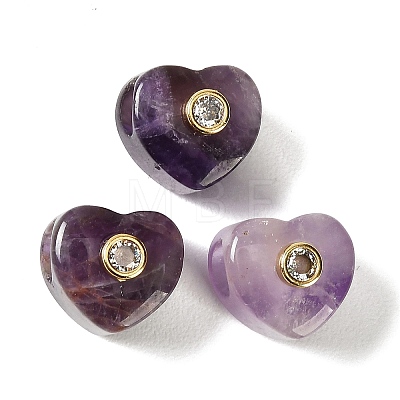 Natural Amethyst European Beads GG-CBA1AE1-03G-03-1