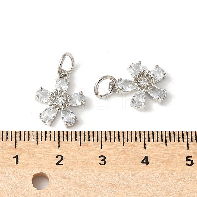 Brass Micro Pave Cubic Zirconia Pendants KK-U067-03P-04-1