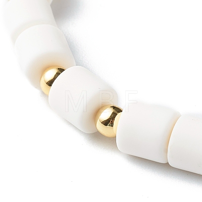 Handmade Polymer Clay Beads Stretch Bracelets BJEW-JB06495-1