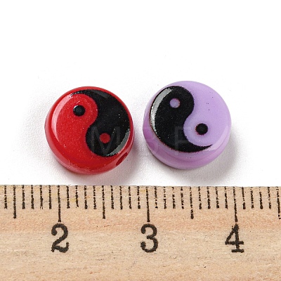 Opaque Acrylic Beads SACR-P028-01B-01-1