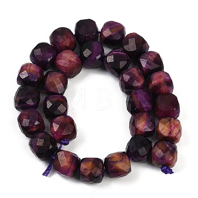 Natural Tiger Eye Dyed Beads Strands G-H028-A01-07A-1