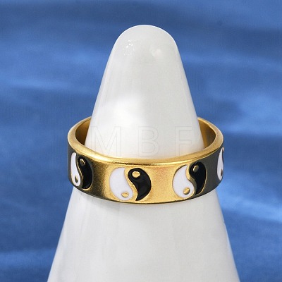 304 Stainless Steel Adjustable Cuff Rings RJEW-Q015-01G-C-1