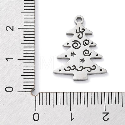 Christmas Theme Anti-Tarnish 304 Stainless Steel Pendants STAS-R003-04P-03-1