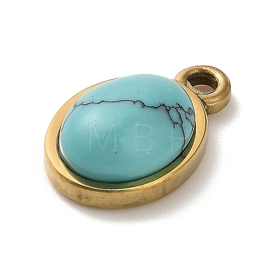 Synthetic Turquoise Pendants STAS-R009-04G-07-1