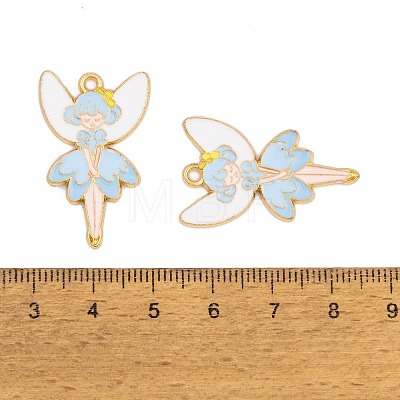 Rack Plating Alloy Enamel Pendants FIND-A040-08A-03G-1